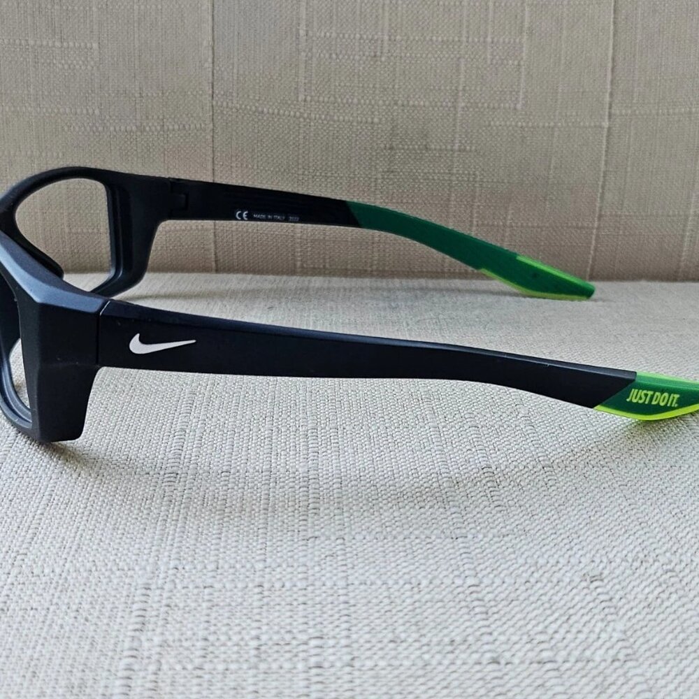 Nike Men Eyeglasses Frame BRAZEN Shadow CT8228 59[]16 130 Glasses Made Italy - Picture 9 of 13